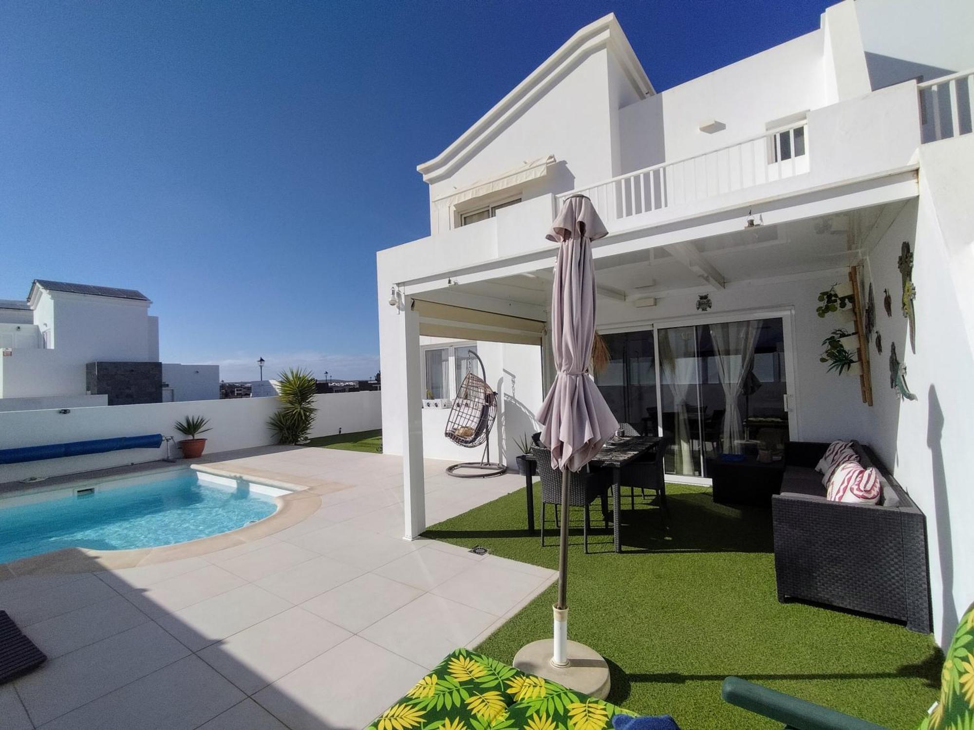 Lovely Villa Agua & Fuego,Heated Pool Playa Blanca  Buitenkant foto