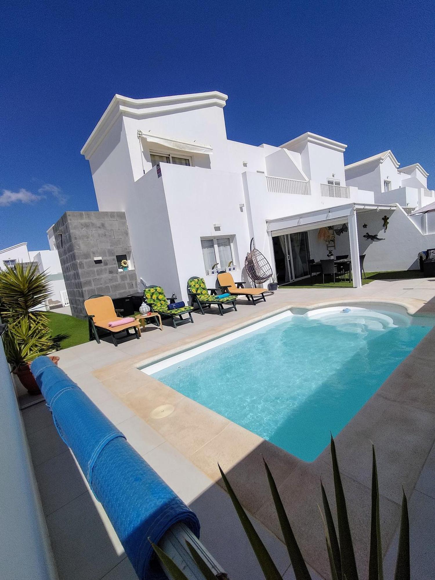 Lovely Villa Agua & Fuego,Heated Pool Playa Blanca  Buitenkant foto