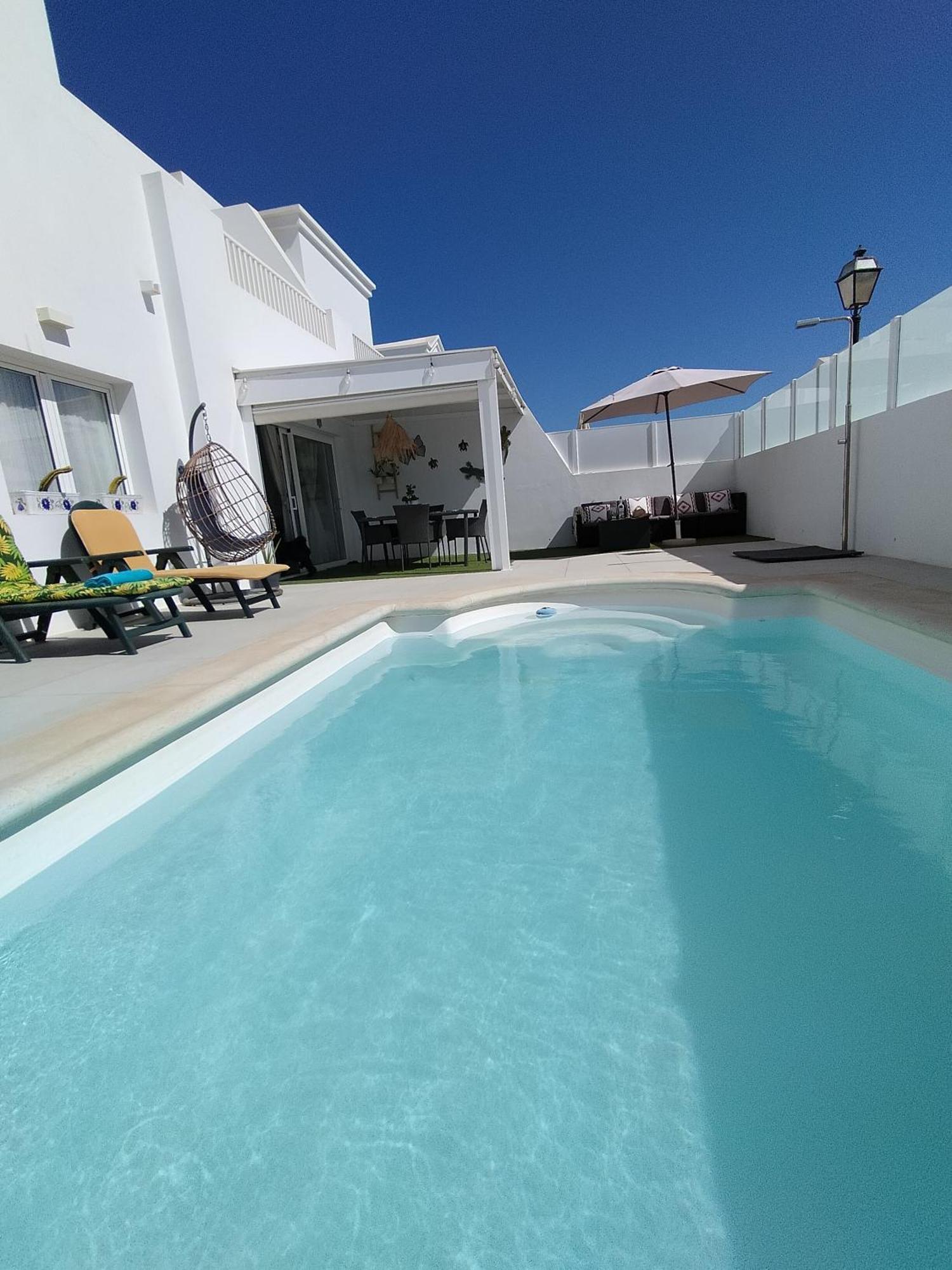 Lovely Villa Agua & Fuego,Heated Pool Playa Blanca  Buitenkant foto
